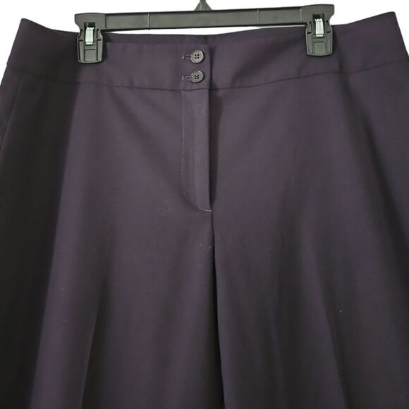 TALBOTS Heritage Black Dress Pants High Waist Straight Leg Cropped Pants Size 12 - Picture 3 of 11